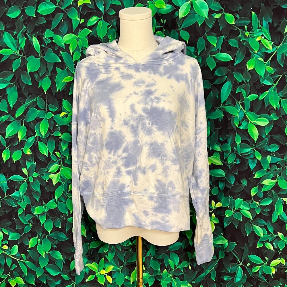 Aerie Offline Blue Cloud Tie-Dye Hoodie (Large)
